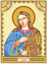 Схема для вышивки иконы бисером на холсте «Святая Марина»