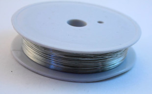 "Gamma" Проволока для бисера металл DGB- 2 d 0. 2 мм 50 м №02 под серебро