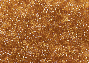 Бисер Япония MIYUKI Delica цилиндрический 11/0 5г DB-0065 топаз радужный с цветной линией