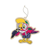 Кристальная ( алмазная) мозаика  " ФРЕЯ" CMF- ALVP- 030 подвеска " Попугай Кеша" 10. 5 х 10 см